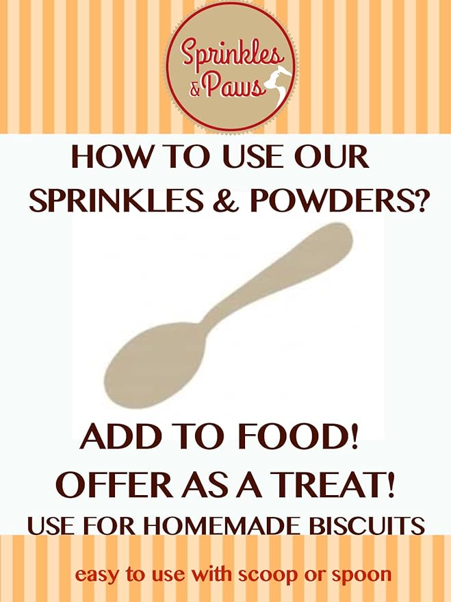 Sprinkles & Paws Liver and Veggies Dog Food Topper | Healthy Powder Form | Helps with Eating, Add to Food or Kibble or as Treat | Meal Mixer with Beef Flavour, Rich in Vitamins and nutrients