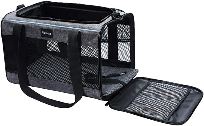 19x12x12 Inches Cat, Dog Carrier for Pets Up to 22 Lbs, Soft-Sided Cat Bag Animal Carriers Travel Puppy Carry As a Toy of Fabric Pet Home