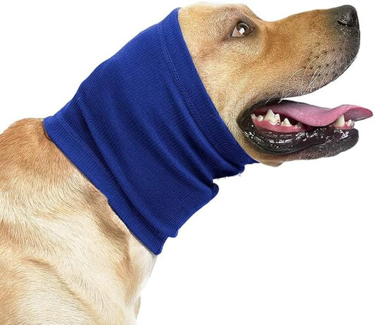 Ear Protectors for Dogs Noise Cancelling Headphones No Flap Dog Ear Protectors for Dogs Wrap Quiet Ears Blue L