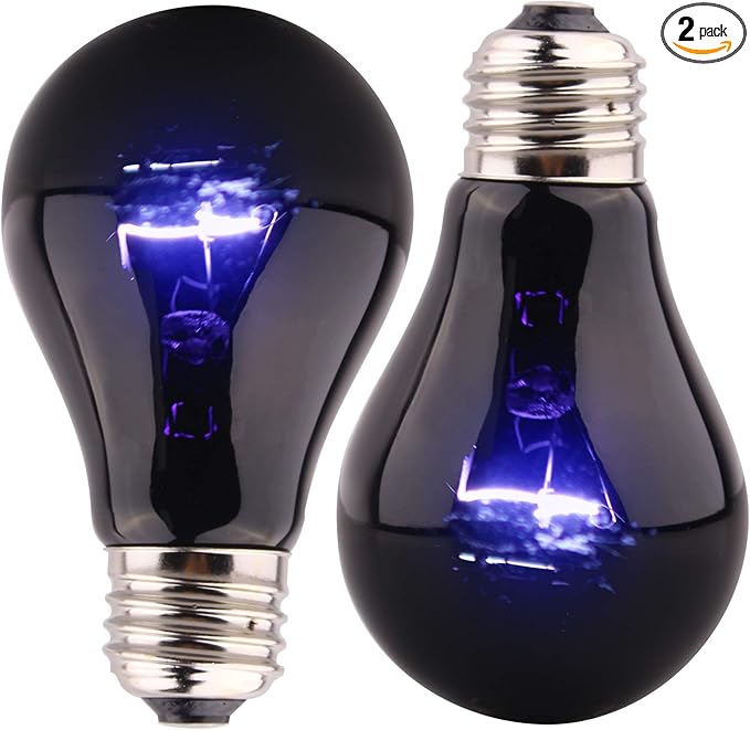 Reptile Heat Lamp - 60 Watt Reptile Night Heat Bulb Terrarium Moon-Like Light Bulb for Bearded Dragon Gecko Snake Turtle and Lizard