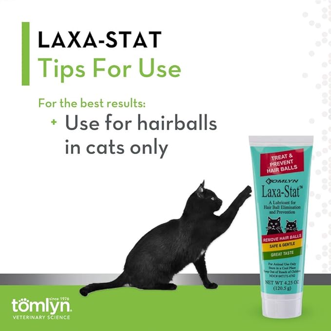 Tomlyn Laxa-Stat Maple-Flavored Hairball Remedy Gel for Cats, 4.25oz