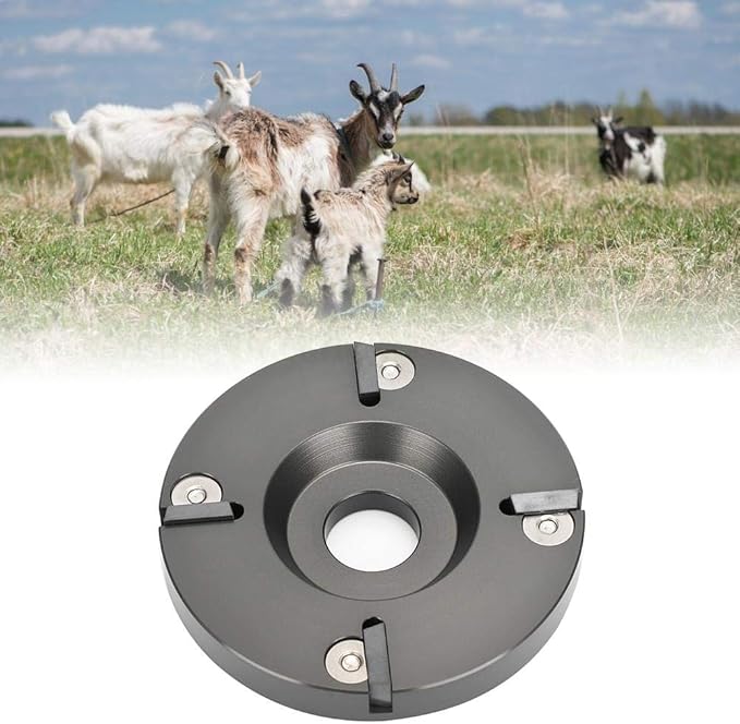 Zerodis Cattle Hoof Trimming Cutter, Second Generation Livestock Foot Trimmer Disc Plate Cattle Hoof Angle Grinder Machine with 4 Sharper Cutter Head(HL Q7F II 4 Cutter)