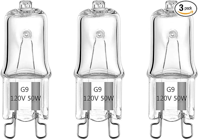 3 Pack UVA UVB Reptile Light Halogen Bulbs Beads Heat Lamp (50 Watt) Clear