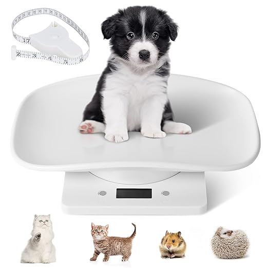 Digital Scale for Pet, Small Pet Scale, Puppy Scales for Weighing, Puppy Whelping Scale, Dog Cat Scale, Portable Newborn Pet Scale for Small Animals, Baby Kittens Weight Scale, Max 33lb11.4 inch