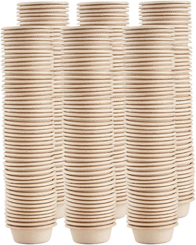 300 Pack Paper Feeding Cups Samll 0.5 oz Gecko Food and Water Feeding Dish Ledge Holder Accessories Bowls for Crested Gecko Lizards Reptiles Pets