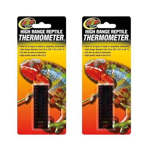Zoo Med 2 Pack of High Range Reptile Thermometers