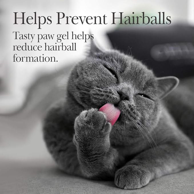 Nutri-Vet Cat Hairball Support Paw Gel | Hairball Remedy for Cats | Tasty Chicken Flavor | 3 Ounce Tube