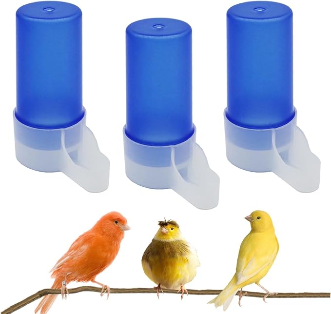 3 PCS Automatic Bird Feeder Bird Cage Water Dispenser Bird Water Feeder Bird Cage Waterer Feeder Bird Accessory Drinker