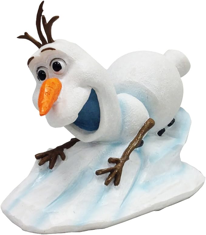 PENN-PLAX Disney’s Frozen Officially Licensed Aquarium Ornament – Sliding Olaf – Mini Size