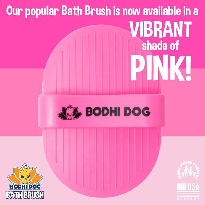 Bodhi Dog Shampoo Brush | Pet Shower & Bath Supplies for Cats & Dogs Grooming | Long & Short Hair Dog Scrubber | Professional Quality Dog Wash Brush