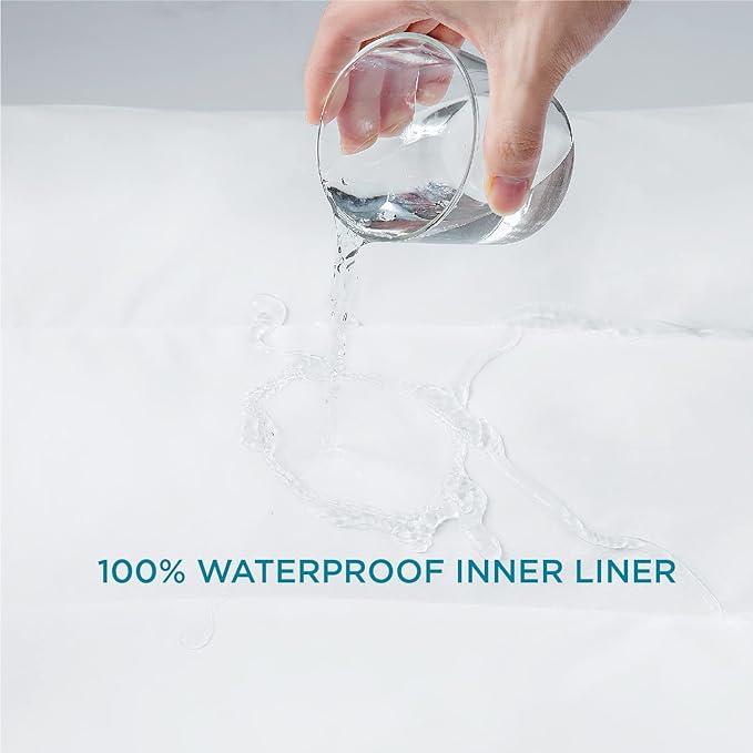 Bedsure Waterproof Dog Beds for Extra Large Dogs - 4 inch Thick Up to 100lbs XL Dog Bed with Removable Washable Cover, Pet Bed Mat Pillows, Spicy Mustard