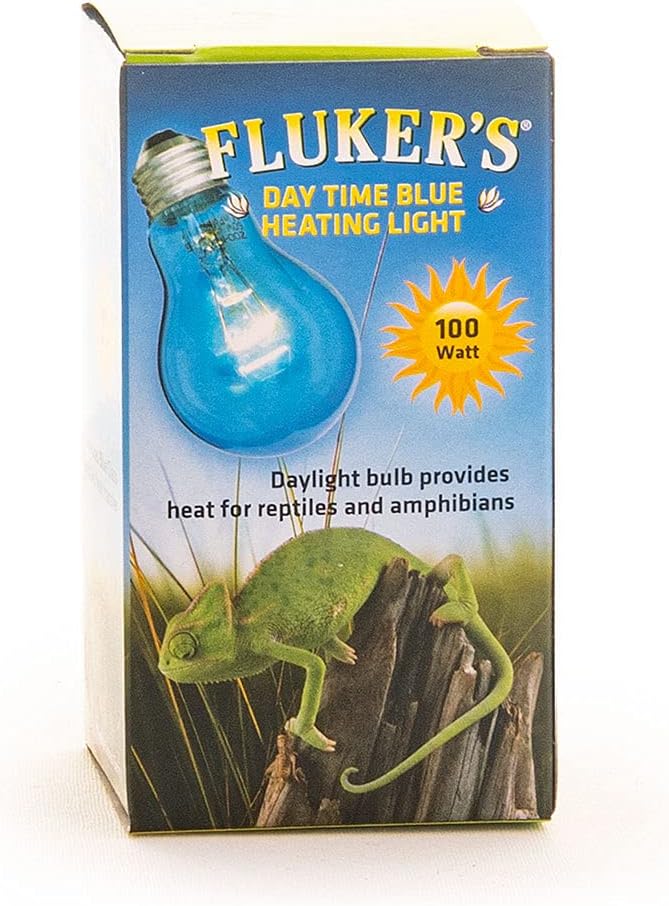 Fluker's Reptile Incandescent Blue Daylight Bulb for Reptiles and Amphibians, 100 Watt