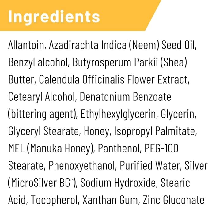 Absorbine Silver Honey Rapid Wound Repair Ointment 2oz Tube, Medical Grade Manuka Honey & MicroSilver BG