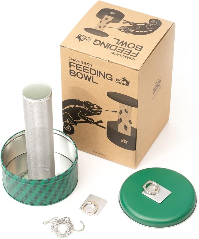 Chameleon Feeding Bowl, Climble Chameleon CageAccseeories Feeder, Fit for Lizard, Gecko, Beared Dragon,Frog, Terrarium and Greenhouse