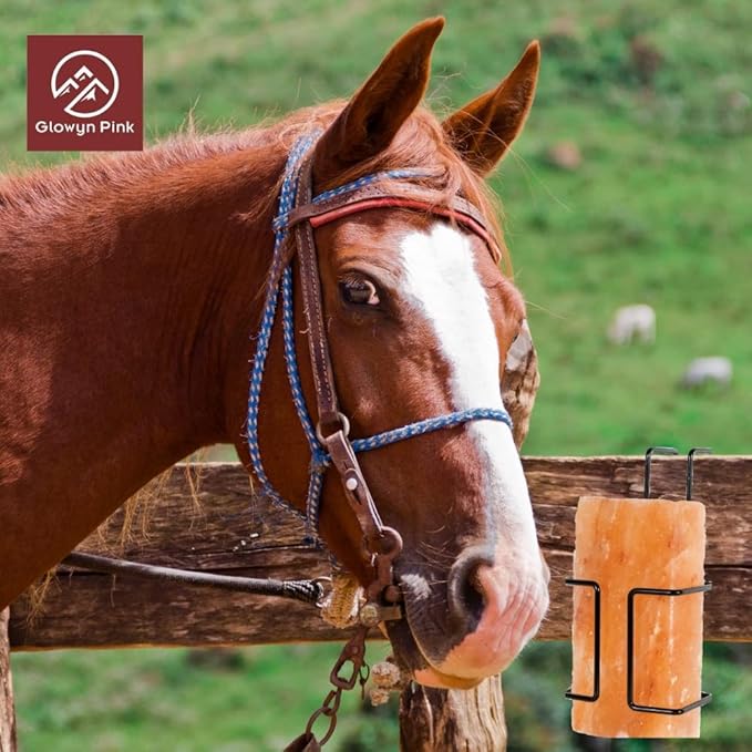 Himalayan Salt Block Lick Brick – 4.4 lbs, 4 Pack – 8X 3.85 x 2 inches (fits Standard Salt Block Holder) - 100% Natural with Vital Minerals for Horses & Livestock.