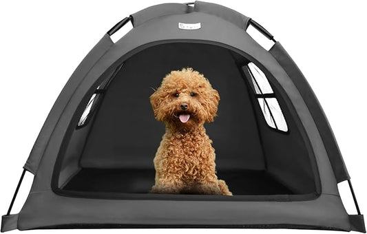 Cat Tent Outdoor and Dog House Outdoor, Cat and Dog Waterproof Tent House, Outdoor Dog Bed Washable, Indoor/Outdoor Cave Nest Bed Small Dog Tent for Cat, Bunny and Small Animal (Grey S)