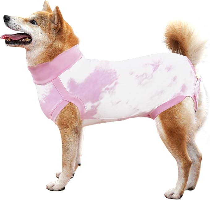 Lianzimau Dog Recovery Suit,Spay Suit for Female dog,E-Collar Cone Alternative After Surgery Anti-Licking,Neuter Suit for Male Dogs,Dog Surgical Suit for Abdominal Wounds Dog Onesie Body Suits