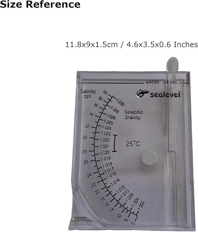 Hydrometer Salinity Tester for Aquarium Sea Fish Tank Salt Water