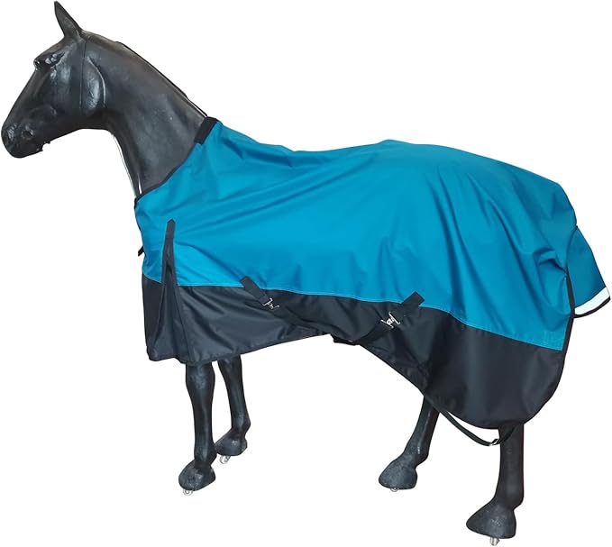 600Denier Waterproof and Breathable Horse Sheet Rip-Stop Turnout Rain Sheet Horse Blanket with Removable Leg Straps