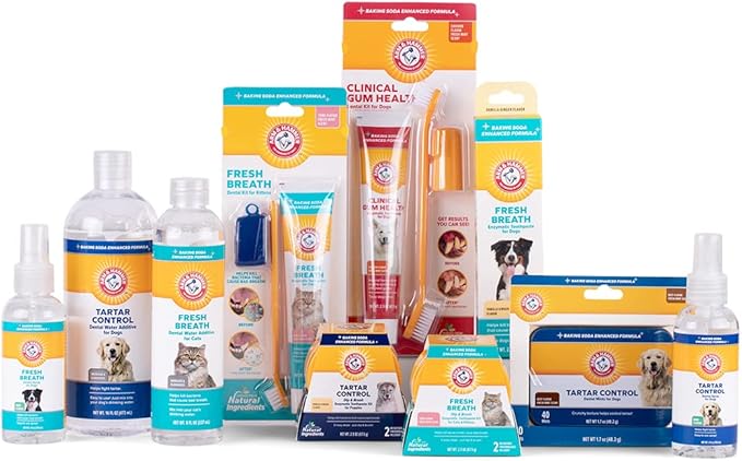 Arm & Hammer for Pets Tartar Control Dental Mints for Dogs Dog Dental Mints Reduce Plaque & Tartar Buildup for All Dogs Beef Flavor (Pack of 2)