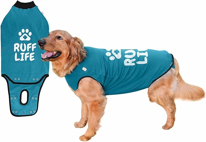 BellyGuard Recovery Suit for Dogs, After Surgery Dog Recovery Suit Female and Male, Soft Cotton Dog Surgery Suit Female Spay, Dog Surgical Recovery Suit Male Neuter, Comfy Surgical Onesie for Dogs.