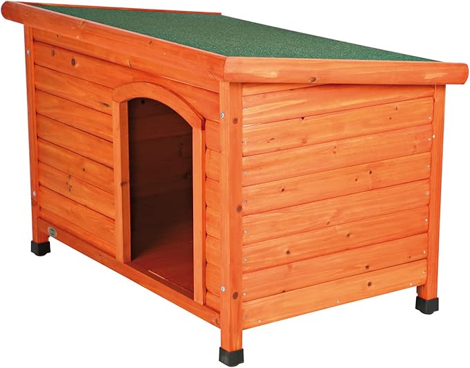 TRIXIE Pet Products Dog Club House, Large,Glazed Pine,40.75x26.75x28.25 Inch (Pack of 1),39552