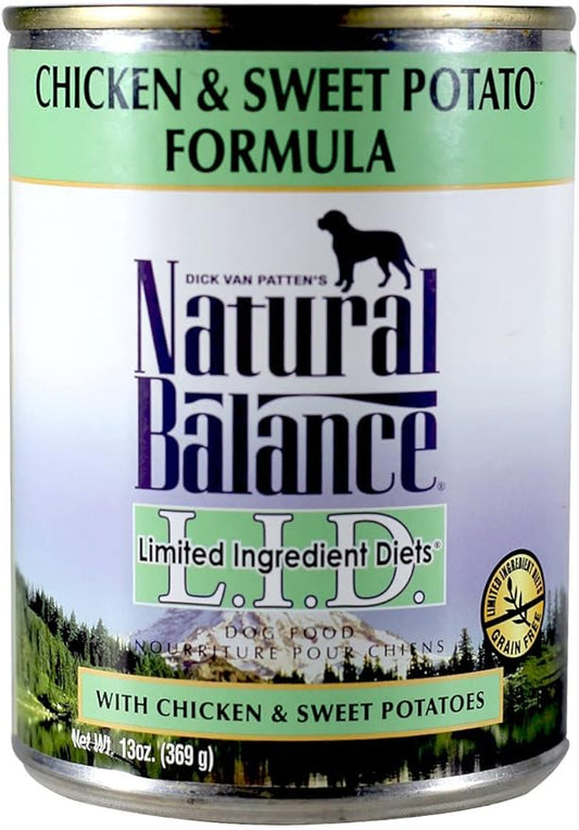 Natural Balance Limited Ingredient Diets Chicken & Sweet Potato Formula Canned Dog Food(Packaging may vary)