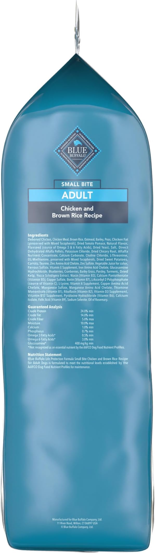 Blue Buffalo Life Protection Formula Adult Small Bite Dry Dog Food, Helps Build and Maintain Strong Muscles, Made with Natural Ingredients, Chicken & Brown Rice Recipe, 34-lb. Bag