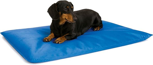 K&H Pet Products Cool Bed III Dog Cooling Mat, Cooling Dog Beds for Small Dogs, Dog Cooling Mat for Dog Carrier, Outdoor Dog Bed Cooling Pad for Dog, Pet Cooling Mat - Blue Small 17 X 24 Inches