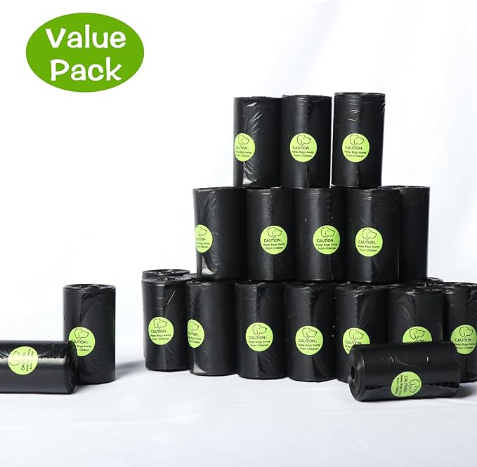 DREAM&GLAMOUR Dog Poop Bags,value pack,1200 Extra Thick and Strong Poop Bags for Dogs,60 Rolls,20 Doggy Bags Per Roll,Each Dog Poop Bag Measures 9 x 13 Inches,Guaranteed Leak-Proof