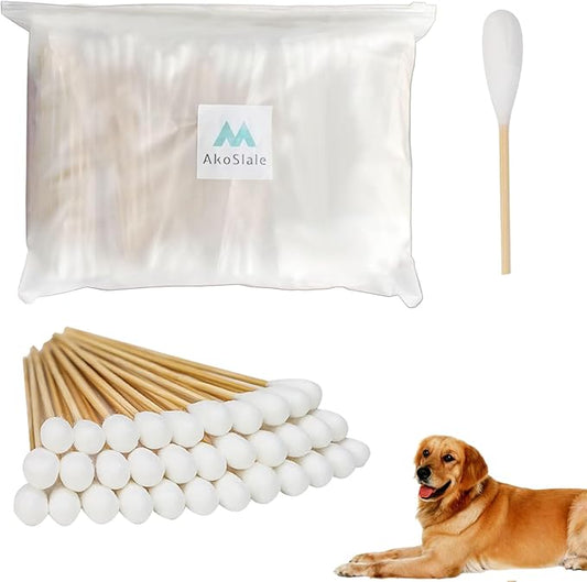 Extra Large Cotton Swabs, 600pcs-7 Inch,Large Q Tips, Bamboo Cotton Swabs for Ears,Cotton Swabs for Dogs Ears, Big Q Tips, Ear Swabs for Dogs