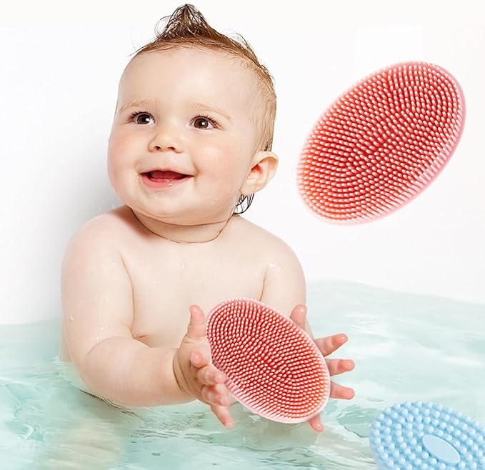Special Supplies sensory brush for therapy，sensory brushes for autism kids，A soothing tool suitable for Children and infants, suitable for bathing (Pink)