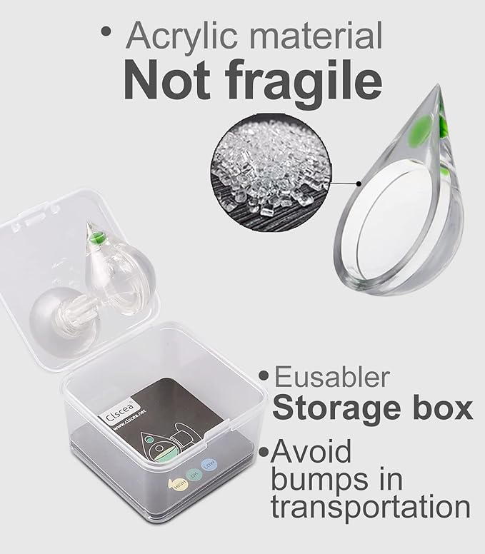 Aquatic CO2 Drop Checker Detachable Tear Drop Shape Without Solution,Upgraded Version