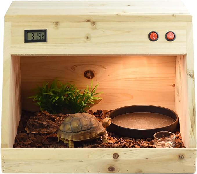 OMEM Reptile Food Bowl Water Dish,Feeding Dish, Birds Bowl (L, Black)