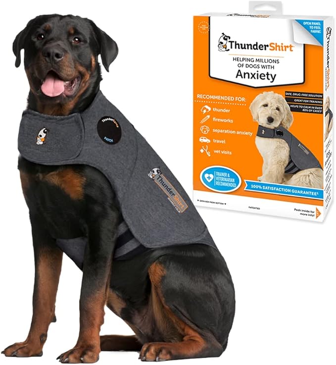 ThunderShirt for Dogs, XX Large, Heather Gray Classic - Dog Anxiety Relief Calming Vest