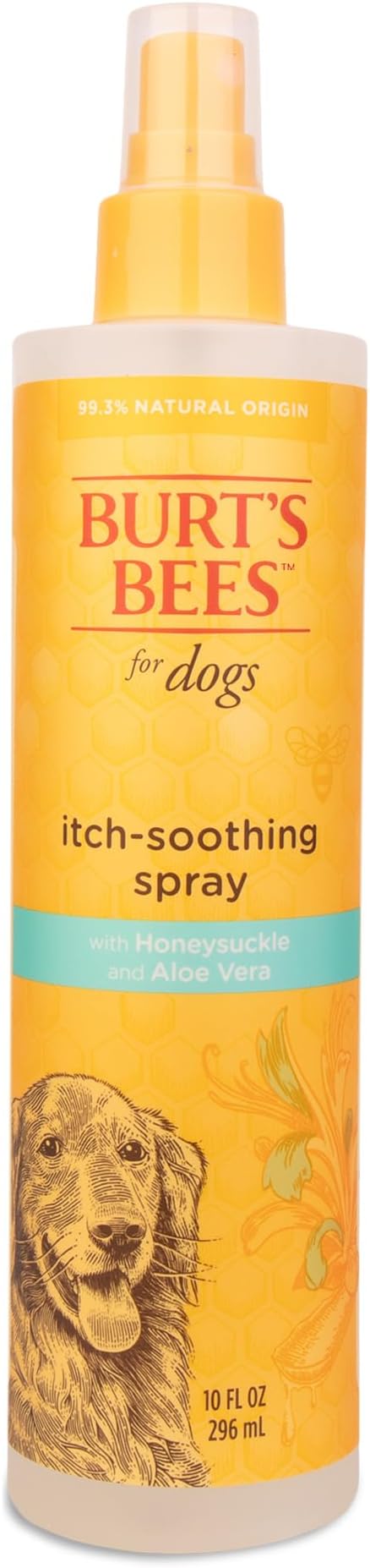 Burt's Bees for Pets Naturally Derived Itch Soothing Spray with Honeysuckle - Best Anti-Itch Spray for Dogs With Itchy Skin - Cruelty Free, Formulated without Sulfates and Parabens, 10 Fl Oz