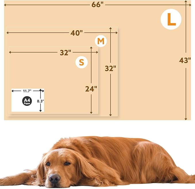 Stuffed Premium Soft Dog Blanket, with Flannel Beige Cute Paw Print, 32 * 40 inches, Cat Blanket Puppy Supplies Dog Products Stuff Essentials