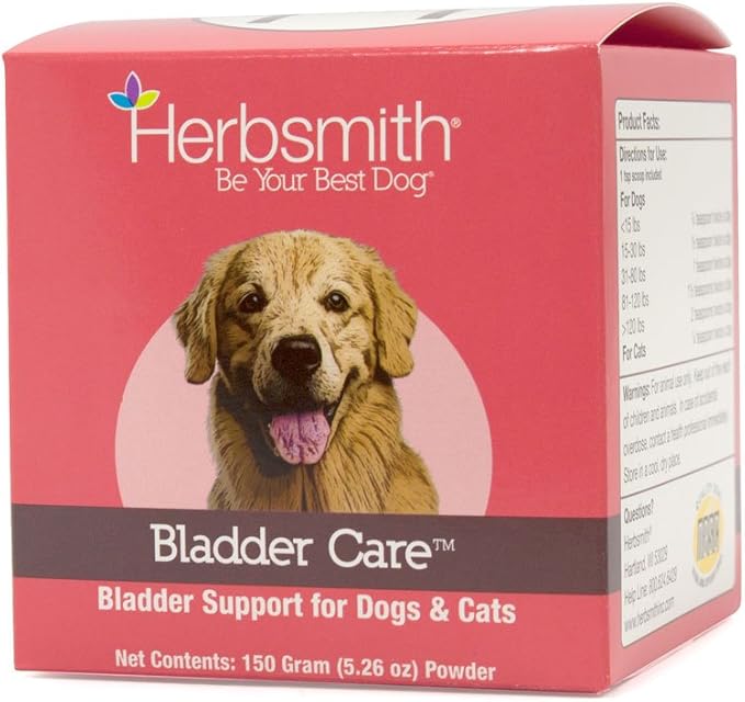 Herbsmith Bladder Care for Cats and Dogs – Maintains Urinary Health for Dogs and Cats – Dog and Cat Kidney Support – 150g Powder