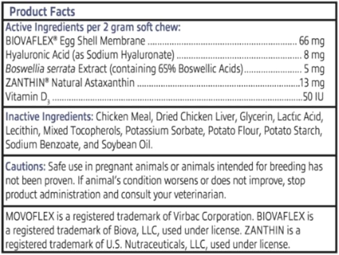 Joint Support Supplement for Dogs - Hip and Joint Support - Dog Joint Supplement - Hip and Joint Supplement Dogs - 60 Soft Chews for Small Dogs (by Virbac)