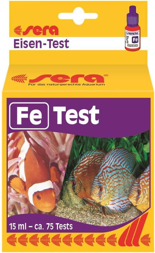 Sera Iron-Test (Fe) 15 ml, 0.5 fl.oz. Aquarium Test Kits,YELLOW