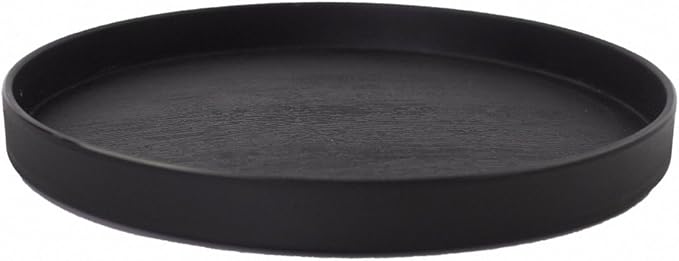 OMEM Reptile Food Bowl Water Dish,Feeding Dish, Birds Bowl (S, Black)