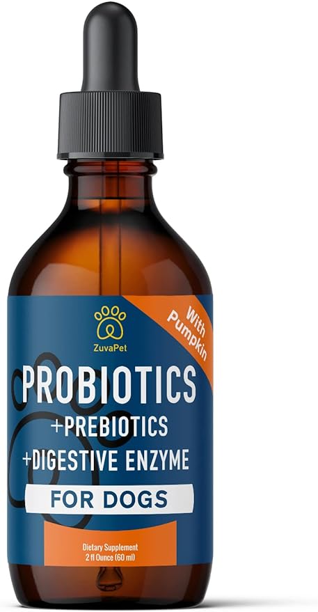Probiotics for Dogs - Dog Probiotics for Diarrhea - Natural Digestive Enzymes for Upset Stomach Relief + Gas, Constipation Health & Itch Relief - Prebiotic Pet Supplies - 120 Servings