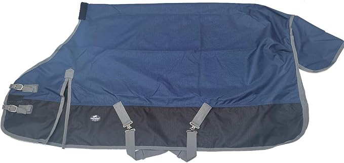 1200Denier Waterproof and Breathable Horse Sheet Tgw Rding Horse Blanket (78", Navy Blue)