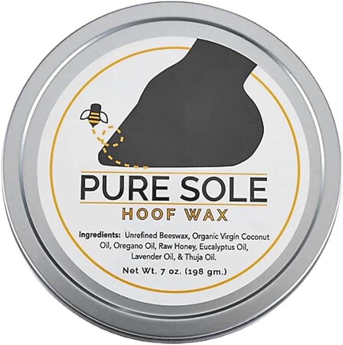 Hoof Wax - Hoof Putty Wax That Helps Heal and Protect Your Horse's Hooves - Perfect for Horse Hoof Wall Separation, Cracks, Crevices and White Line - 7 oz. tin