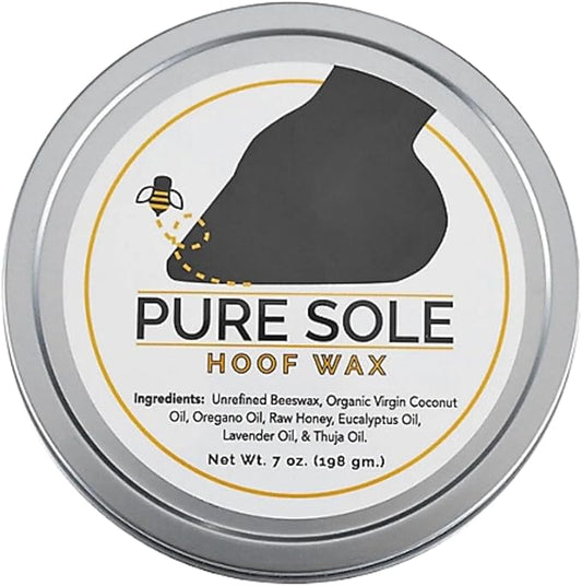 Hoof Wax - Hoof Putty Wax That Helps Heal and Protect Your Horse's Hooves - Perfect for Horse Hoof Wall Separation, Cracks, Crevices and White Line - 7 oz. tin