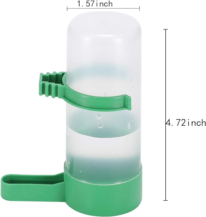 4Pcs Bird Water Feeder Plastic Drinker Feeder Water Clip for Parrots Budgie Cockatiel Lovebirds