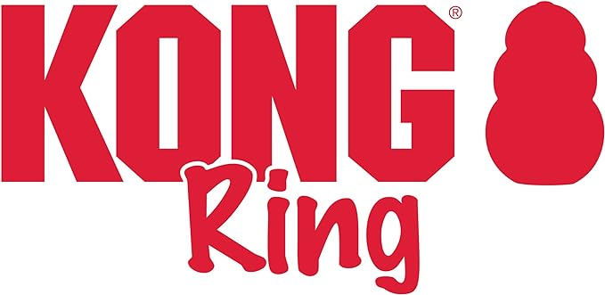 KONG Ring - Natural Rubber Ring Toy for Healthy Chewing Habits - Chew Toy Supports Dog Dental Health - Dog Toy Supports Instincts During Playtime - for Small/Medium Dogs