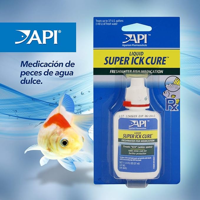 API LIQUID SUPER ICK CURE Freshwater and Saltwater Fish Medication Bottle, 1.7 oz (12A)