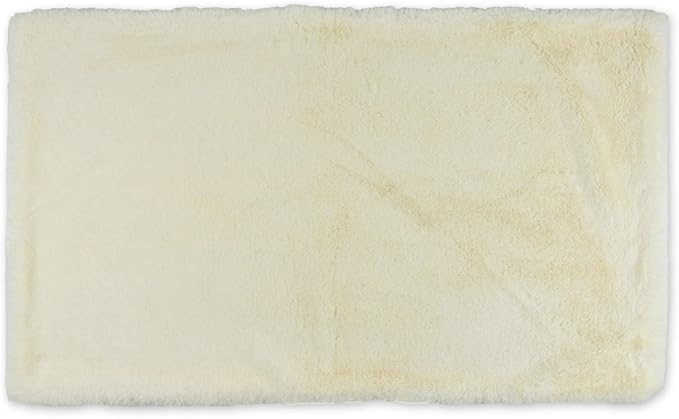 Bone Dry Faux Fur Pet Cage Liner, X-Large - 22 x 36", White