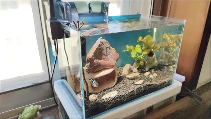 Small Nano Tall Rimless Tank, Small Glass Fish Tank, Small Betta Fish Tank, Small Aquarium, min Aquarium, Betta Tank (2.85 Gallon 11.8x6.7x7.8inch/30x17x20cm)